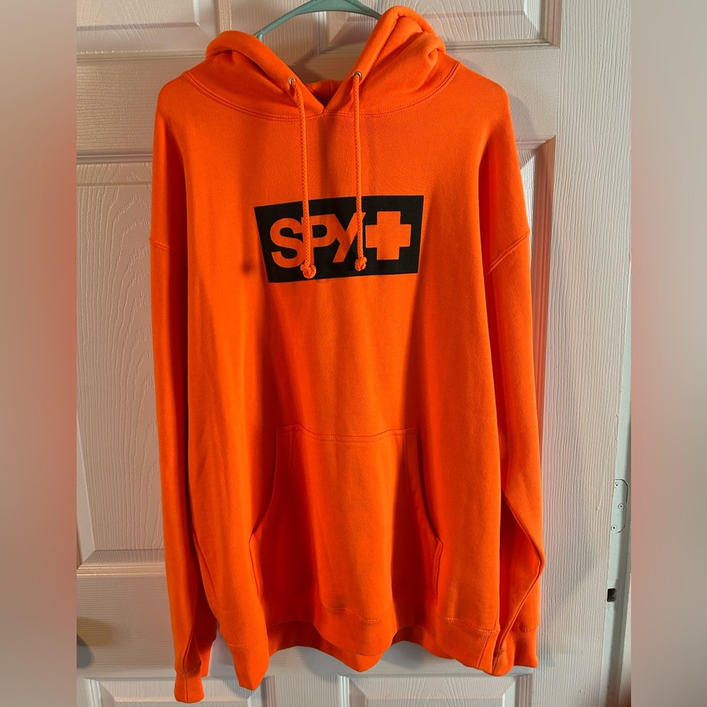 SPY Orange Men's Hoodie size large tall